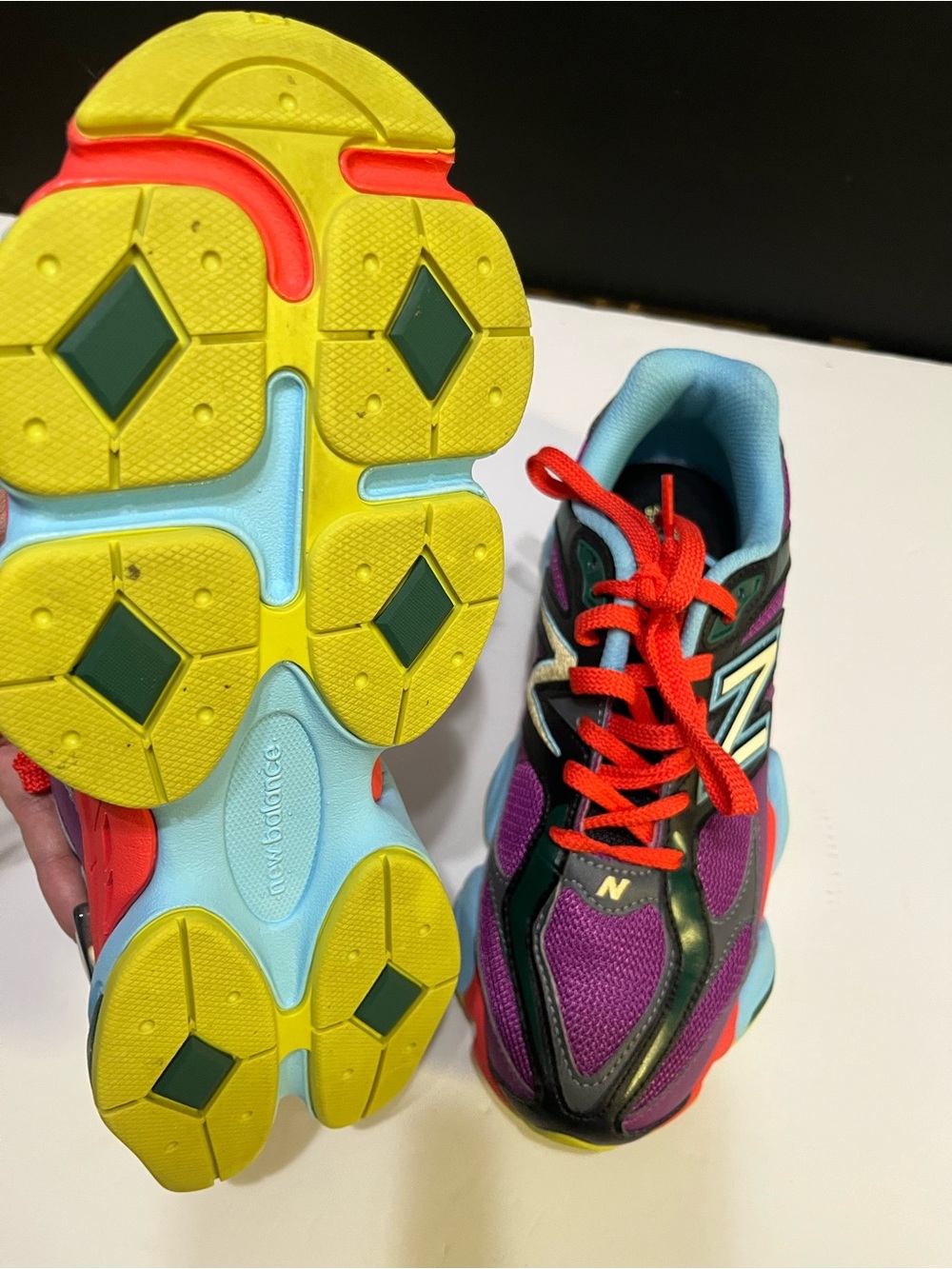 New Balance Multicolor Running Sneakers - Purple, Teal & Red - Picture 11 of 14